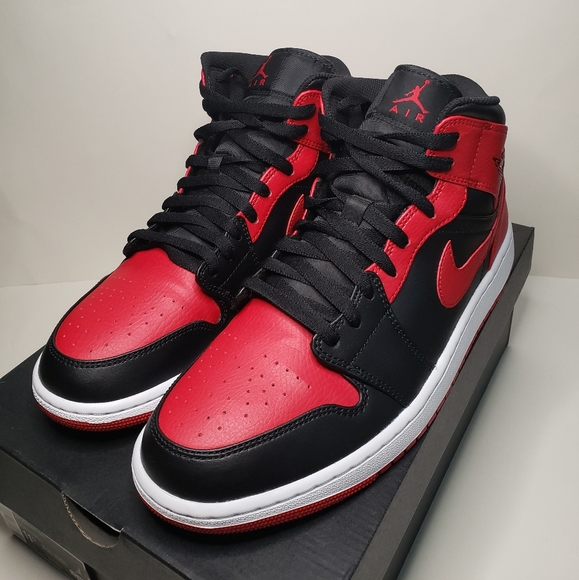 JORDAN 1 MID BRED "BANNED" MENS 11.5 - Picture 4 of 11